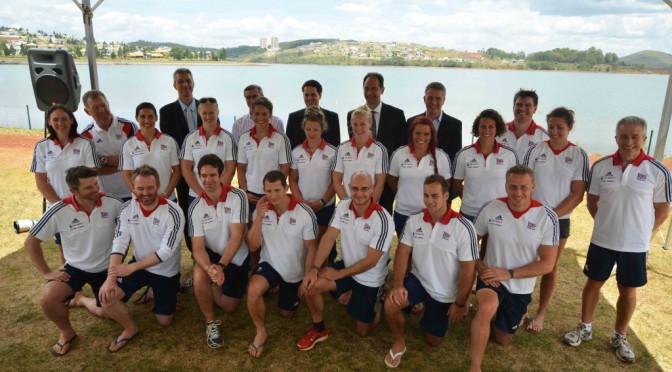 Equipa olímpica de #canoagem da Grã-Bretanha em Minas Gerais, #Brasil #ICFcanoesprint #ICFPlanetcanoe